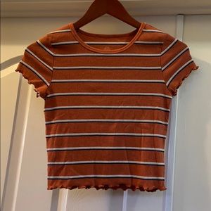 Striped Babydoll Style Tee